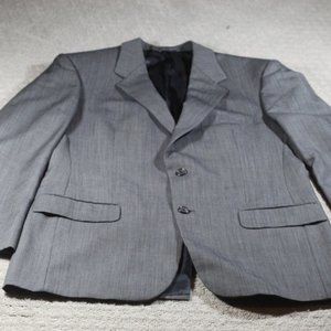 Stafford Executive Size 42L Black and White Wool Blazer